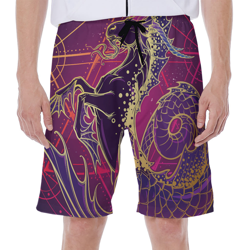 Fantastic Capricorn Sign Print Men's Beach Shorts