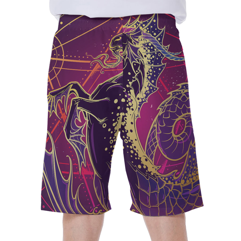 Fantastic Capricorn Sign Print Men's Beach Shorts