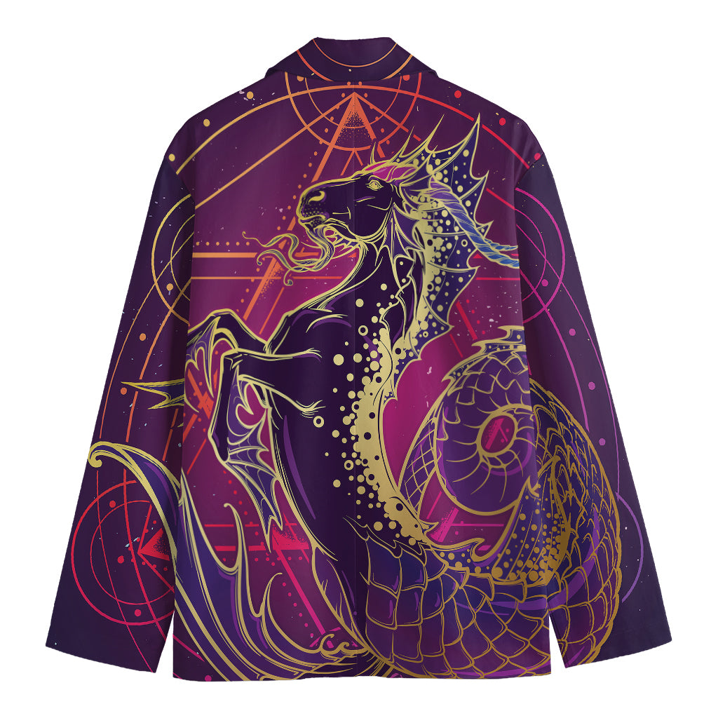 Fantastic Capricorn Sign Print Men's Blazer