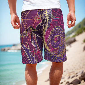 Fantastic Capricorn Sign Print Men's Cargo Shorts