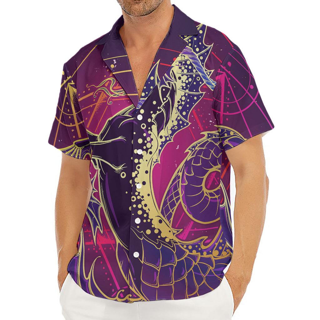 Fantastic Capricorn Sign Print Men's Deep V-Neck Shirt