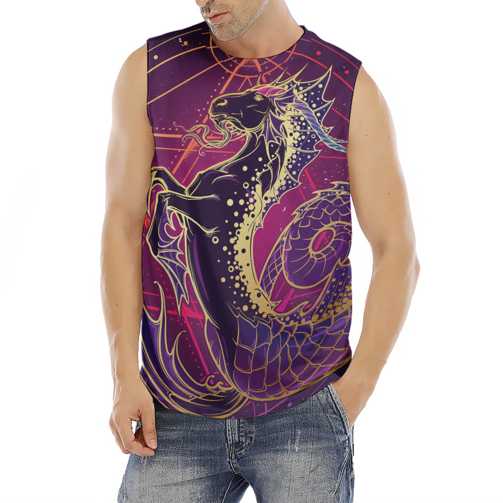 Fantastic Capricorn Sign Print Men's Fitness Tank Top