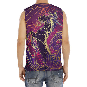 Fantastic Capricorn Sign Print Men's Fitness Tank Top