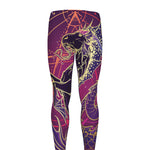 Fantastic Capricorn Sign Print Men's leggings