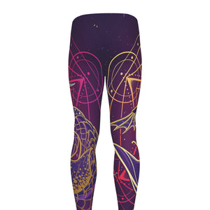 Fantastic Capricorn Sign Print Men's leggings