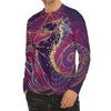 Fantastic Capricorn Sign Print Men's Long Sleeve Rash Guard