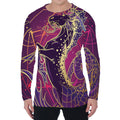 Fantastic Capricorn Sign Print Men's Long Sleeve T-Shirt