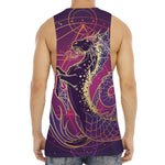 Fantastic Capricorn Sign Print Men's Muscle Tank Top