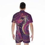 Fantastic Capricorn Sign Print Men's Rompers