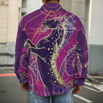 Fantastic Capricorn Sign Print Men's Shirt Jacket