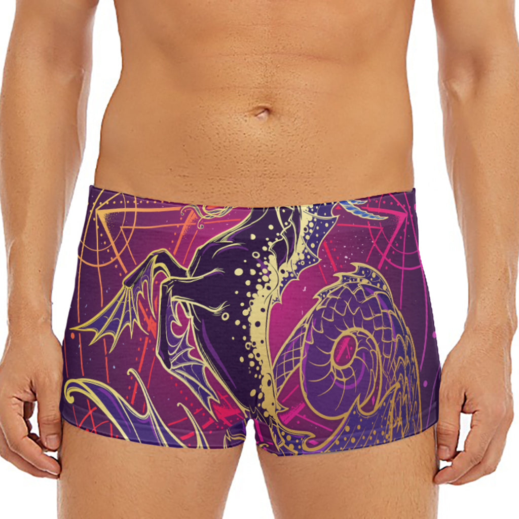 Fantastic Capricorn Sign Print Men's Short Boxer Briefs