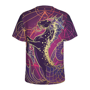 Fantastic Capricorn Sign Print Men's Sports T-Shirt