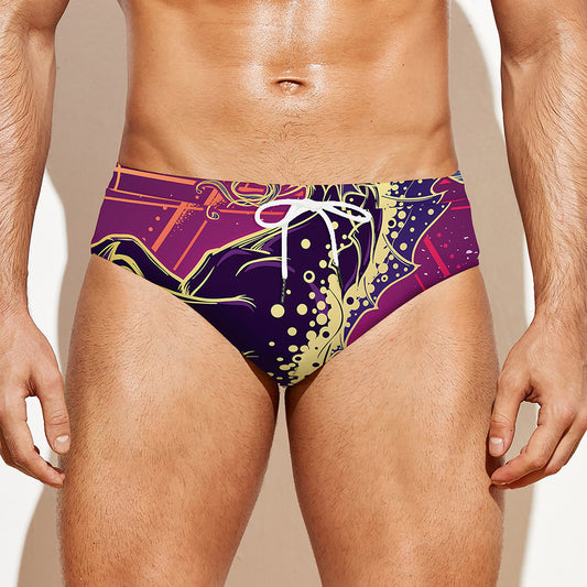 Fantastic Capricorn Sign Print Men's Swim Briefs