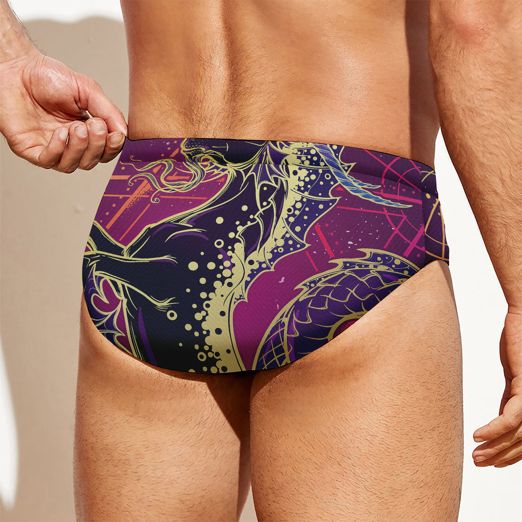 Fantastic Capricorn Sign Print Men's Swim Briefs