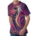 Fantastic Capricorn Sign Print Men's Velvet T-Shirt