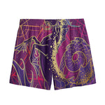 Fantastic Capricorn Sign Print Mesh Shorts