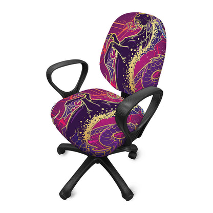 Fantastic Capricorn Sign Print Office Chair Cover