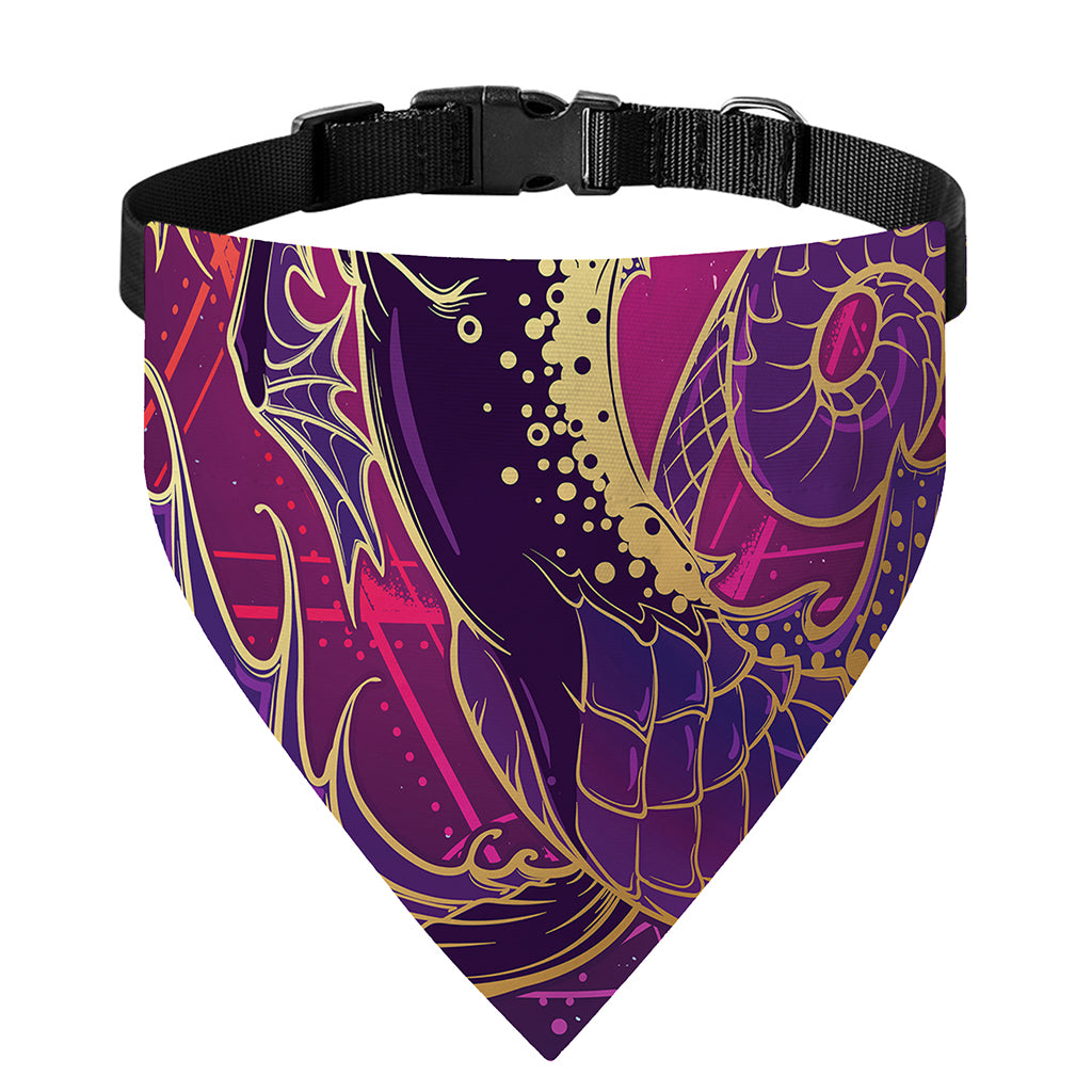 Fantastic Capricorn Sign Print Over The Collar Dog Bandana