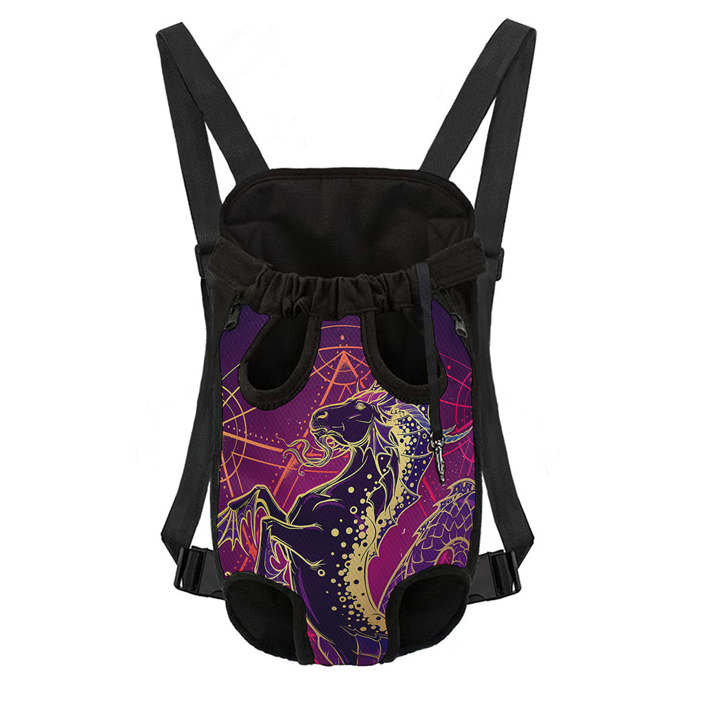 Fantastic Capricorn Sign Print Pet Carrier Backpack
