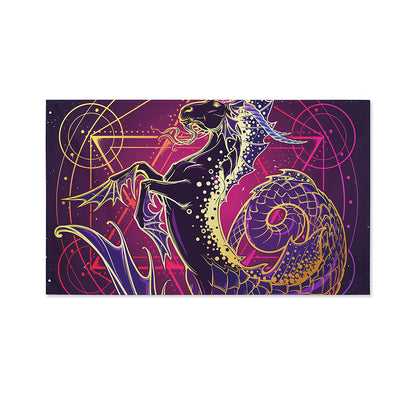 Fantastic Capricorn Sign Print Polyester Flag