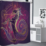 Fantastic Capricorn Sign Print Premium Shower Curtain