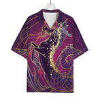 Fantastic Capricorn Sign Print Rayon Hawaiian Shirt