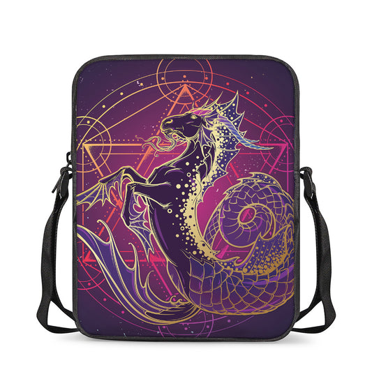 Fantastic Capricorn Sign Print Rectangular Crossbody Bag