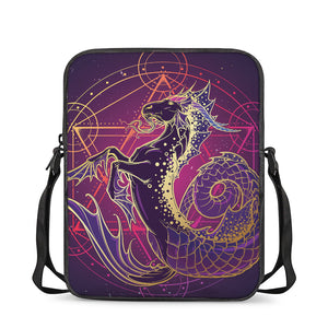 Fantastic Capricorn Sign Print Rectangular Crossbody Bag