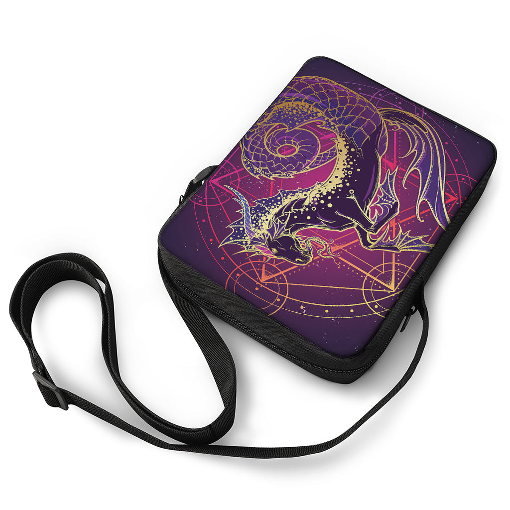 Fantastic Capricorn Sign Print Rectangular Crossbody Bag