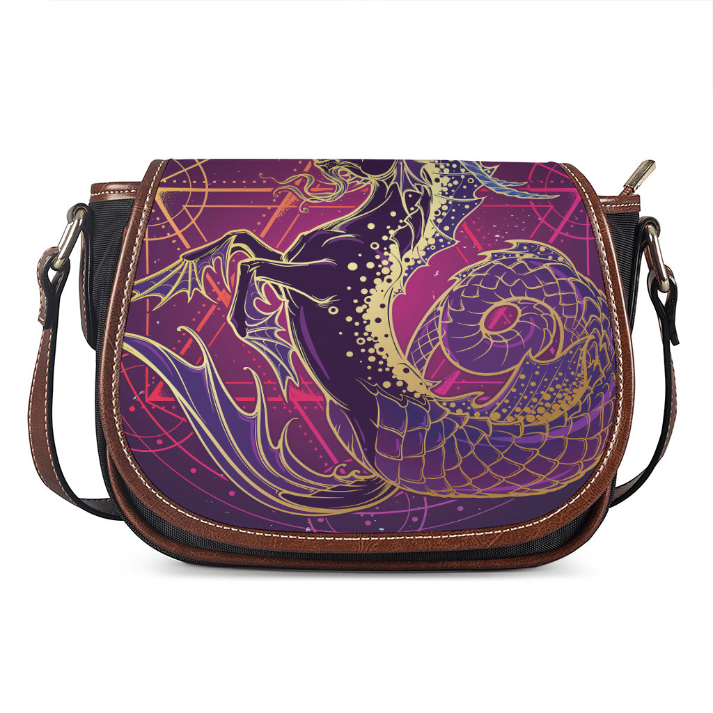 Fantastic Capricorn Sign Print Saddle Bag