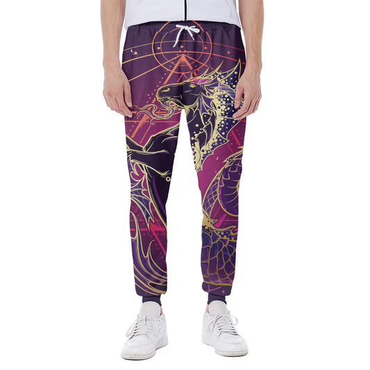 Fantastic Capricorn Sign Print Scuba Joggers