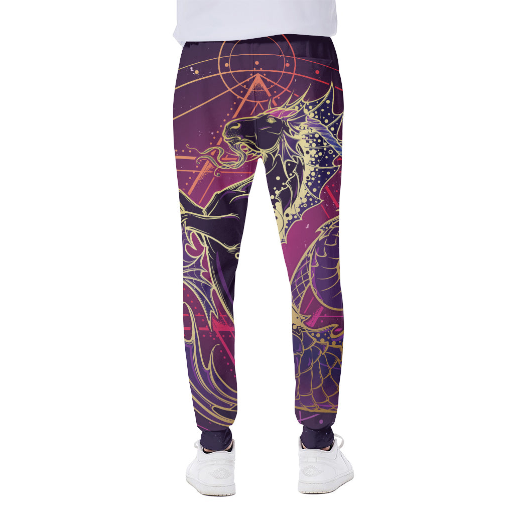 Fantastic Capricorn Sign Print Scuba Joggers
