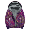 Fantastic Capricorn Sign Print Sherpa Lined Zip Up Hoodie