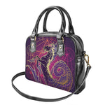 Fantastic Capricorn Sign Print Shoulder Handbag