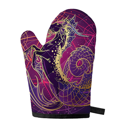 Fantastic Capricorn Sign Print Single Oven Mitt