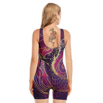 Fantastic Capricorn Sign Print Sleeveless One Piece Swimsuit