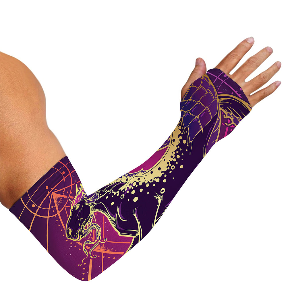 Fantastic Capricorn Sign Print Sun Protection Arm Sleeves