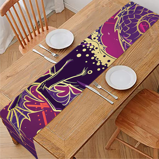 Fantastic Capricorn Sign Print Table Runner