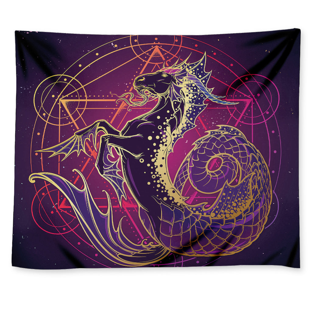 Fantastic Capricorn Sign Print Tapestry