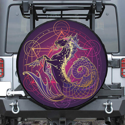 Fantastic Capricorn Sign Print Tire Cover