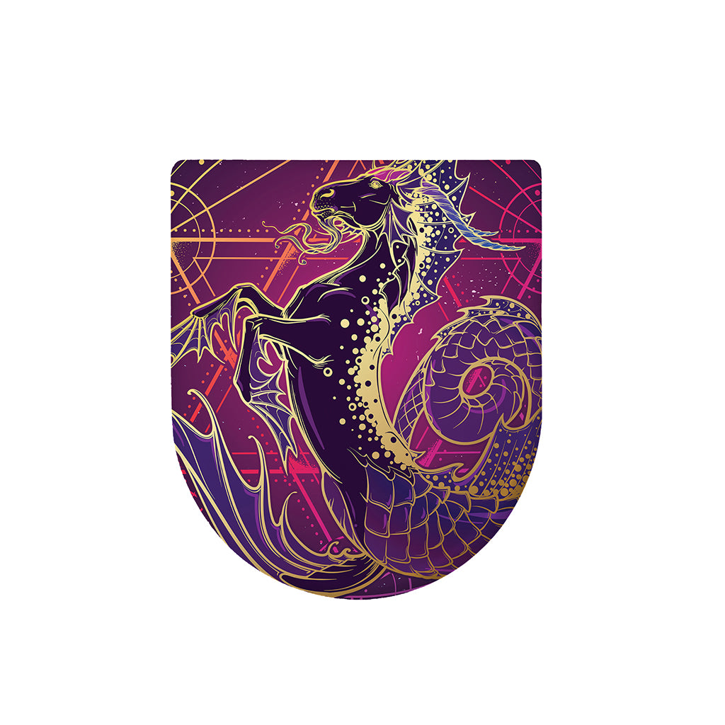Fantastic Capricorn Sign Print Toilet Lid Cover