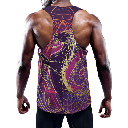 Fantastic Capricorn Sign Print Training Tank Top