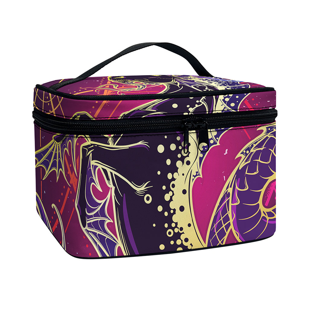 Fantastic Capricorn Sign Print Travel Makeup Bag