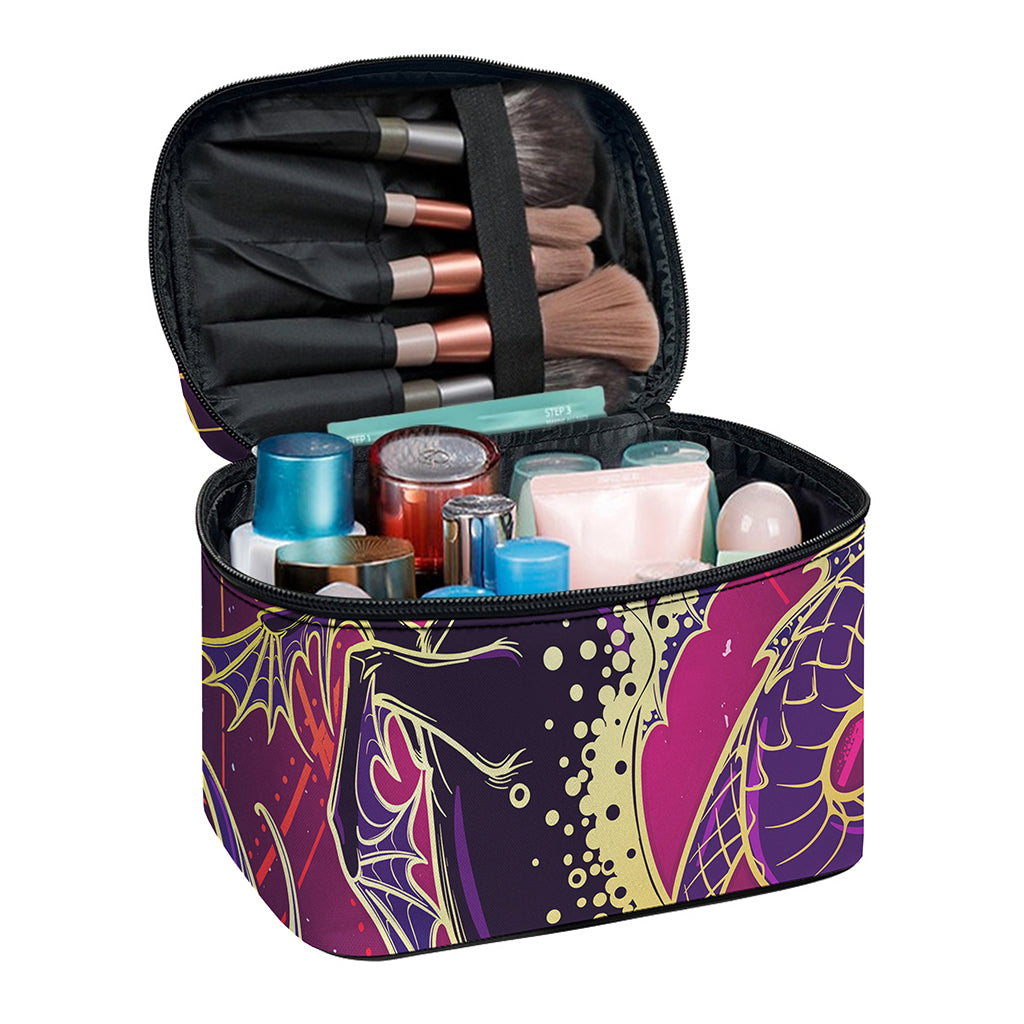 Fantastic Capricorn Sign Print Travel Makeup Bag