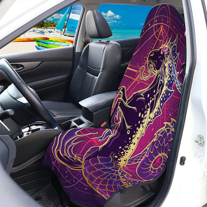 Fantastic Capricorn Sign Print Waterproof Car Seat Cover