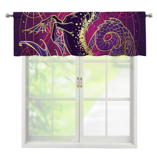 Fantastic Capricorn Sign Print Window Valance