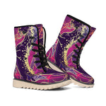 Fantastic Capricorn Sign Print Winter Boots