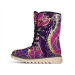 Fantastic Capricorn Sign Print Winter Boots