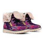 Fantastic Capricorn Sign Print Winter Boots