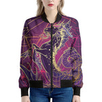 Fantastic Capricorn Sign Print Women's Bomber Jacket